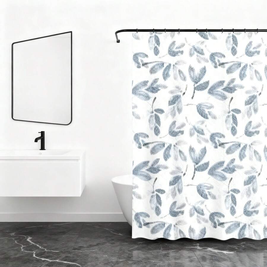 Cortina Baño Ducha, Cortina Ducha, Cortina de Ducha, Impermeable, diseño impreso Ideal para proteger baños Material plástico Duradero y duradero Variedad de estilos para evitar la acumulación de moho, patrones como plantas, burbujas, duchas, etc., impermeable y lavable a máquina Tela de PVC , tapa de ojal, cortina de ducha tejida sin forro para decoración de baño tela de poliéster impermeable y lavable a máquina. - Multicolor - Ver 1