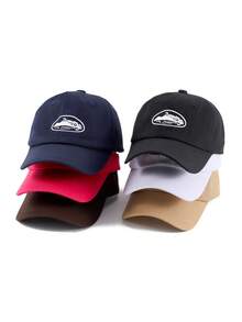 1pc Women's Letter Embroidered Baseball Cap, Fashionable Versatile Adjustable Snapback Hat For UV Protection