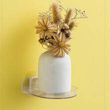 1 件迷你免打孔安防监控摄像头支架家用自粘式免钻固定器无痕壁挂支架新品 - 彩色 - 查看 7