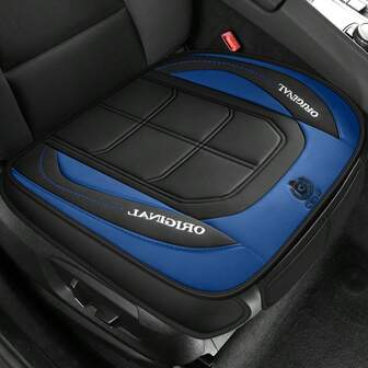 Funda para asiento delantero de coche individual, de cuero de PU duradero con bolsillo de almacenamiento, ajuste para todas las estaciones para la mayoría de los coches, SUV y camiones - Protección ajustada