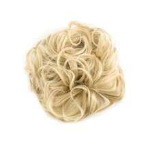 Synthetic LARGE Comb Clip In Curly Hair Extension Chignon Hair Pieces Women Updo Cover Hairpiece Extension Hair Bun