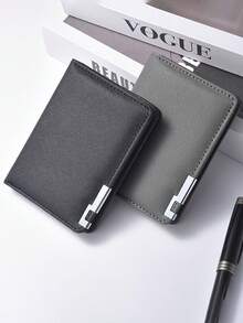 Fashionable Short Multi-Card Holder Wallet, Minimalist Lightweight Slim Design, Suitable For Youth And Students To Carry Around - Multicolor - View 1