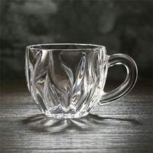 European Style Crystal Heat-Resistant Glass Cup, Home Use Anti-Scald Flower Tea Cup, Juice Cup, Luxury Water Cup Set, High Temperature Resistant Glassware - Multicolor - View 11