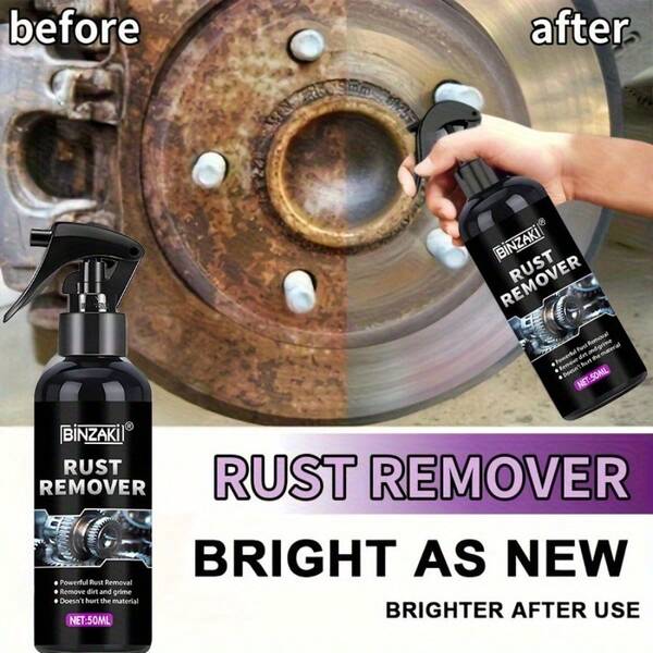 Multi-Purpose Rust Remover - Iron Conversion Agent Spray, Metal Rust Remover, Effectively Removes Rust And Restores, No Electricity Required, Suitable For RV, Vehicle Parts Protection, Automotive Parts, Tires, Rims, Doors