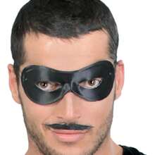 Fiestas Guirca Masque de costume de super-héros et méchant en noir, accessoire de fantaisie pour enfants et adultes, parfait pour les fêtes à thème, événements cosplay et célébrations pour enfants avec un design attrayant et un confort pour une utilisation prolongée - Multicolore - Voir 1
