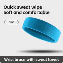 Vilico 1 pieza Diadema deportiva unisex multicolor, de gran absorción de sudor, adecuada para deportes al aire libre, fitness, correr, yoga, jugar a la pelota, diadema a prueba de sudor, de alta elasticidad y transpirable