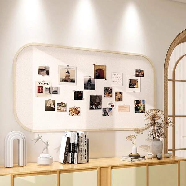 1 pieza Tablero decorativo de 40x60cm de gran tamaño, tablero de exhibición de fotos de uso múltiple, tablero de fieltro para oficina y hogar, tablero de exhibición sin taladro, tablero de notas de uso múltiple, adecuado para decoración del hogar, estudio, oficina, Navidad, Año Nuevo, exhibición de fotos, notas, útiles escolares, decoración de fiestas, accesorios de decoración de Navidad y Año Nuevo, regalo de Año Nuevo, regalo creativo para amigos, compañeros de clase, mayores, maestros