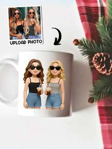 11oz Personalisierte Foto-Tasse - 1 Stück Personalisierte Kaffeetasse mit Foto, Muttertagsgeschenk für Mama, einzigartige Kaffeetasse für Mama, Einweihungsgeschenke, Jahrestags-Geschenk, Valentinstags-Geschenk, Jahrestags-Geschenk, Abschlussgeschenk, Muttertagsgeschenk für Freundin zum Valentinstag, zum Muttertag, zum Geburtstag, zum Vatertag, zur Einweihung, Wohnzimmer, Zuhause, Multifunktional, Wiederverwendbar, Exquisit, Stilvolle, Moderne, Personalisierte, Einzigartige, zum Valentinstag, zum Muttertag, zum Geburtstag, zum Vatertag, zur Einweihung, Persönliche Artikel
