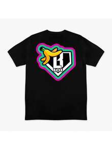 T-shirt banane Baseball Liftestyle 101 - T-shirt neon - Negro - Ver 1