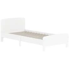 QABA Toddler Bed, Kids Bed Frame For Girls And Boys, Kids Bedroom Furniture For Ages 3-12 Years, White - 白色 - 查看 9