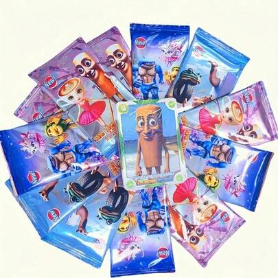 5/10/20 piezas Colección de tarjetas divertidas, tarjetas básicas impresas con láser suaves, tarjetas de intercambio con temática animal, regalos significativos, colores vivos, imágenes detalladas, regalos de festivales, regalos de cumpleaños, regalos de Navidad [Envío mixto]