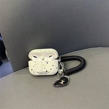 INS Korean Style Polka Dot Protective Case Compatible With Airpods/ Pro, Soft Silicone Cover Compatible With Apple Earphones