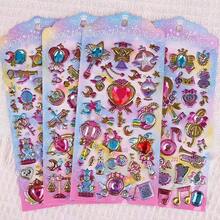 3D Crystal Rhinestone Diamond Stickers, Colorful Rhinestone Decorative Handmade Sticker Art, Suitable For Girls & Princess - Multicolor - View 6