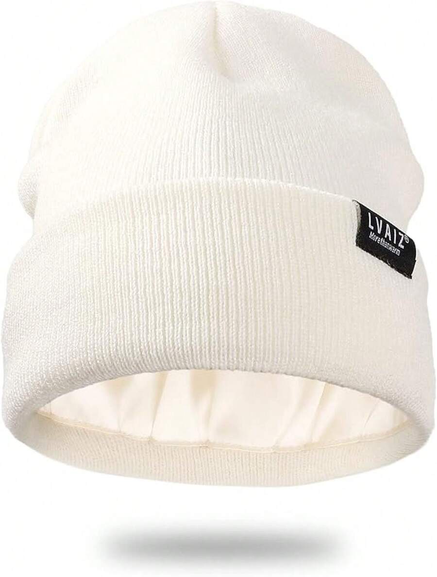 Women Beanie Hat - White - View 1