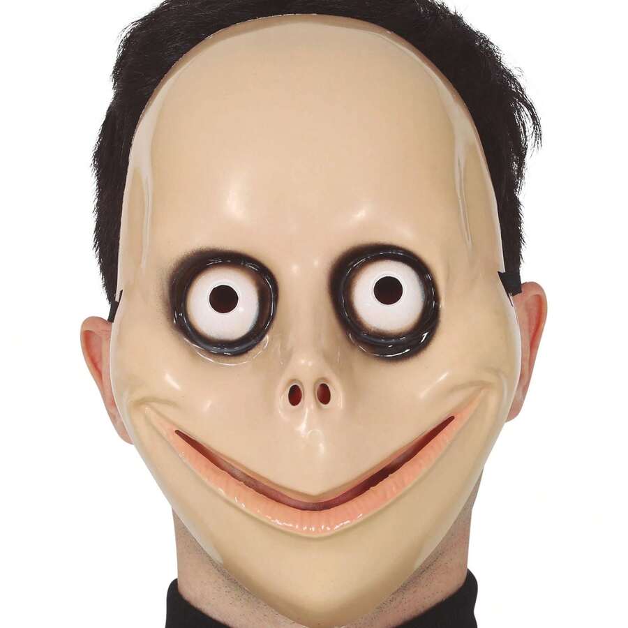 Fiestas Guirca Maschera spaventosa per bambini per costumi e feste a tema, Maschera in plastica con espressione spaventosa e modello di volto, Ideale per Halloween, carnevale e eventi divertenti - Multicolore - Visualizzare 1