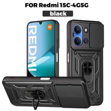 Compatible With Redmi A5 4G (Length: 171mm) / POCO C71 4G Phone Case, With Sliding Camera Lens And Stand - Black - View 14