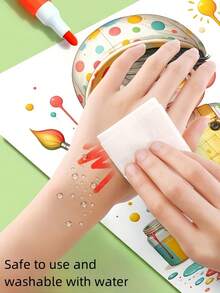 18支/36支/48支/58支/80支/100支/120支彩色丙烯颜料笔，适用于岩石绘画、陶瓷、木材、塑料、书法、剪贴簿、毛笔刻字、卡片制作、DIY工艺品 - 彩色 - 查看 4