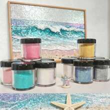 12 Colors Decorative Glitter, DIY Craft Supplies, Decorative Accessories, Arts & Crafts, Birthday Party, Wedding Decor, Party Decoration - 3g/Bottle