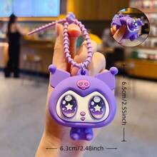 Sanrio Hello Kitty Kulomi My Melody Cute Big Eye Series Pendant, Secret Hidden Version, Home Decor, Joke Design, Surprise Collection, Collectible Figurine, Joke Design, Christmas Gift, Back To School Elegant Small Gift, Suitable For Holiday Party Gifts, Birthday Gifts And Festival Gifts Party Surprise Cartoon Toy Small Gifts, Christmas Toys, Christmas Gifts, Stocking Stuffers - Multicolor - View 4