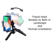Phone Holder With Tripod, Portable Vlog Kit Ideal For Streaming, Filming And Video Recording, Including Photography Lighting Equipment For Vlogging - Black - View 4