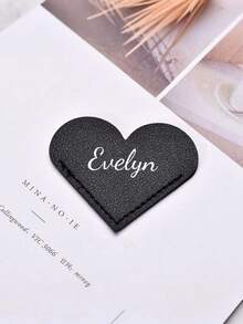 1 pieza Marcapáginas de cuero personalizado con nombre, Marcapáginas de corazón de cuero personalizado, Marcapáginas de corazón, Marcapáginas de corazón para parejas, Regalo de corazón personalizado, Marcapáginas de corazón de cuero personalizado, Regalo para lectores, Accesorio de libros, Regalo de libros para parejas - Multicolor - Ver 15