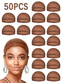 女士假发帽套装 - 蕾丝前假发帽，透气网布，适合日常佩戴和作为圣诞礼物 - 彩色 - 查看 11