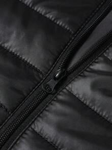 Men's Autumn/Winter Multi-Collar Motorcycle Long Sleeve Coat, Quilted Lining, Lightweight, Casual Outerwear - Apricot - View 7