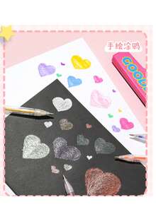 闪光凝胶笔套装，8/12/18/24/36/48色闪亮凝胶墨水笔，1.0毫米细尖闪光笔，适用于涂色、绘画、剪贴簿、日记和卡片制作 - 套裝 - 查看 7