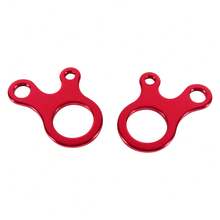 Set de 10 tensores de cuerda de aluminio para toldo de camping, ganchos para colgar y asegurar, accesorios resistentes y fáciles de instalar. - Rojo - Ver 8