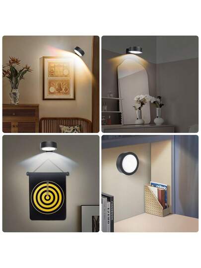 Magnetic LED Wand Verlichting Remote Control, Dimmable, Temperatures, Timer Function, Moderne Lamp Gallery, Stairwell, Corridor, Bedroom Picture Frame view 4