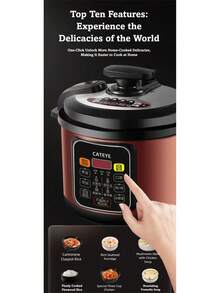 CATEYE Multifunctional Rice Cooker Large Capacity Electric Pressure Factory Wholesale Gift Heloween Gifts Christmas Gifts - EU E Type Plug(220-240V) - View 7