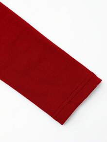 AiTyi 女士上衣，修身休闲纯色时尚简约百搭 Y2K 风格，适合毕业典礼、狂欢节、复活节、音乐节、母亲节、春夏等场合。 - 酒紅色 - 查看 8