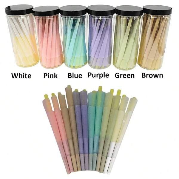 25 conos preformados - Quemar ultra lento, Papel de liar, Papel enrollado King Size 109mm, Incluye filtros y tubos de embalaje - Papel de liar para cigarrillos Accesorios para fumar - Regalo perfecto del Día de San Valentín para él/ella