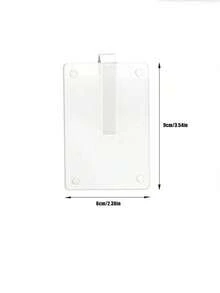 1pc/2pcs/3pcs/4pcs/5pcs New Magnetic Photo Clip For Car Sun Visor, Universal Acrylic Fridge Magnet Transparent Magnetic Instant Photo Frame, Car Sun Visor Photo Frame Clip, Personalized DIY Car Decor Photo Frame, Couple Gift, Pet Family Memorial Photo Frame Clip, Holiday Gift, Multiple Sizes Available - White - 查看 4