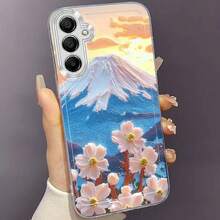 Funda de Teléfono con Pintura al Óleo de Montaña Nevada para Samsung Galaxy A02 A03 S A04 A05 S A06 S13 S14 S15 S16 5G S21 S22 S23 A24 A25 A26 M34 M35 M36 M52 M53 M45 M44 M55 M67 M32 M1 Ultra M12 Plus M23 FEFES25 Creativa TPU Suave Duradera Antigolpes Transparente Protectora - Colores mixtos - Ver 11