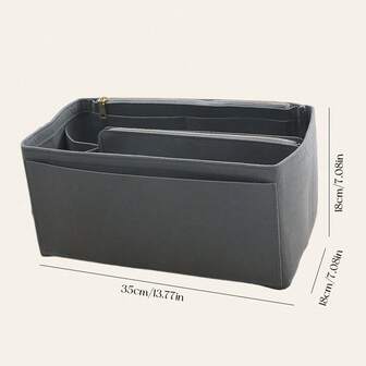 1pc Multi-Functional Extra Large/Large/Medium/Small Capacity Expandable Inner Lining Toiletry Bag Makeup Bag Desktop Organizer Box Gifts For Women Gifts For Men