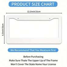 A Set Of 2 Universal Aluminum License Plate Frames, With Flat-Bottom Pink Bows, For Women's Car Decoration, Includes Screws,12.2inch X 6.3inch,Car Must Haves,Car Picks,Gifts,Car Decor,Car Cover,Car Acessesories>Essentials - 樣式 1 - 查看 2