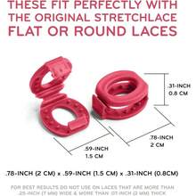 Shoelace Knot Clips Keep Shoe Laces Tied Secure Shoelace Bow Clip Accessory - 紅色 - 查看 4