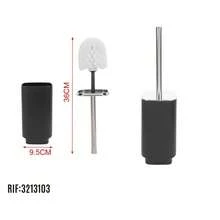 Juego de 6 piezas de accesorios de baño multifuncionales de plástico, que incluye portacepillos de dientes, vaso para enjuague bucal, dispensador de jabón, jabonera, cepillo de baño y papelera. Decoración de baño para el hogar. Accesorios de baño adecuados como regalo para el hogar, cumpleaños, San Valentín, Navidad, mejor amigo, mamá, esposa, hija, novia, compañera de trabajo. - Negro - Ver 14