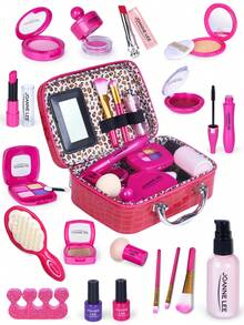 Pretend Makeup For Toddlers, Toys Play Makeup Set For Kids, Toddler Makeup Kit Pretend, Birthday Gifts Toys For 3 4 5 6 7 8+ Year Old Girls (Not Real Makeup) - Hot Pink - View 9