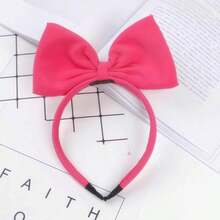 Bowkt Headband With Big Bow Handmade Hair Hoop For Women Party Decoration Headdress Cosplay Costume Headpiece Christmas Birthday Hair Accessories 1 Pack Rose - Tông màu hồng - Xem 6