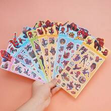 Marvel 9 Stücke Marvel Spider-Man Aufkleber zum Selbermachen für Skateboards, Laptops, Motorräder, Bücher, coole Cartoon-Aufkleber, Geschenke, Umschlag-Aufkleber, Auto-Dekoration, Party-Dekoration, Etiketten-Aufkleber, selbstklebende Aufkleber, geeignet für Scrapbooking, Laptops, Gepäck, Gitarren, Wasserflaschen, Handyhüllen zum Dekorieren, Basteln, Feiertagspartys, Geschenktüten-Füllungen, Bücher, Geburtstagsgeschenke, Weihnachten, Schulanfang