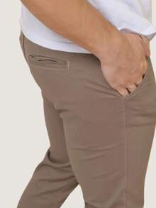 Men's Twill Pants Men's Sportswear Thin Pants With Lycra Elastane - 卡其色 - 查看 8