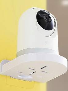 1 件迷你免打孔安防监控摄像头支架家用自粘式免钻固定器无痕壁挂支架新品 - 彩色 - 查看 5