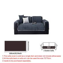 1pc Bohemian Style Sofa Cushion, Solid Color Plush Sofa Cover, All-Season Use, Wear-Resistant And Dirt-Resistant, Comfortable Sofa Pad For Home, Bedroom, Living Room, Home Decor