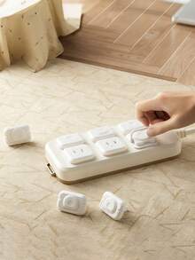 12 miếng che ổ cắm điện an toàn cho trẻ em, miếng bảo vệ ổ cắm điện chống trẻ em - Nhiều màu - Xem 5