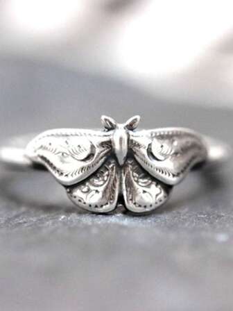 1 st silvermalsring, himmelska smycken, månmalsring, häxring, häxsmycken, silvermalstillbehör, mystisk malsring