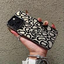 Fundas para Móvil con Patrón de Forma Irregular y Distorcida en , Estilo Láser Esmerilado Adecuadas para iPhone16 15 14 13 12 11 XS XR X 7 8 12/13 Mini Plus Pro Max, Regalo de Cumpleaños/Día de San Valentín para Novio/Novia - Color 1 - Ver 5