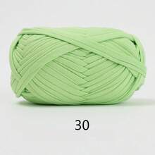 1 pièce 100g Fil de t-shirt, 30m/pièce Fil élastique de tissu pour crochet et tricot DIY, fil épais pour bretelles, pour projets de couverture, tapis et décoration maison faits main au crochet