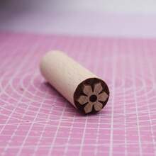 Timbro quadrato da 2 cm con texture in argilla, strumento per imprimere design su ceramica e argilla polimerica, accessorio hobbistico per larte delle impronte